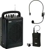 AHUJA PORTABLE PA SYSTEM WP-220 (WM-23) WITH CORDLESS COLLAR & HEADSET MICROPHONE
