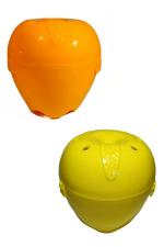 Doveaz Orange and Yellow Plastic Apple Fruit Storage Holder (Pack of 2)