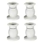 4ever White Heavy Plastic Antiquty Magnetic Door Catcher for Home and Office (Pack of 4)