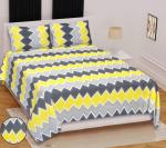HOME@SHOP 251 TC Cotton Double Checkered Flat Bedsheet (Pack of 1, Multicolor)