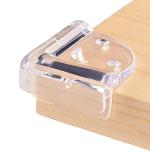 Mopslik - Baby Safety Child Proofing Smiley Transparent Silicone Corner Guard Edge Protectors Pack Of 4