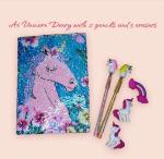 Cheyenne Multicolor Unicorn Regular Diary Paper 200 Pages (Pack of 6)