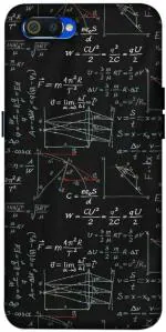 SARTOOLIYA Realme C2 Multicolor Plastic Black Bord, Numeric Wallpaper Printed Water Proof Back Cover