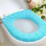 MyHomesWorld Reusable Washable Soft Warmer Toilet Seat Cover Toilet Seat Lid Cover Pads Toilet Seat Cushion Mat Toilet Seat Lid Cover Pads Western Toilet Lid Cover Toilet Cover Toilet Lid Cover