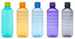 PEARLPET Garnet Plastic Fridge Bottle Set of 5 pieces, 500 ML, Multicolour