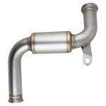 AllExtreme EXTPKT2 Modified Stainless Steel Exhaust Pipe Muffler Mid Bend Tail Tube Corrosion Resistant, Strong, Durable, Custom Fit & Elegant Design Compatible With Motorcycle KTM 200, 250, 390 Models