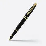Lakeer Roller Gel Pen in Gift Box, Fine Point Stainless Steel Nib, Blue Signature Pen Black & Golden Body