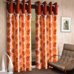 Fancy Curtain Polyester Window Pack of 2 -Brown 4