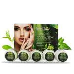 NutriGlow Green Tea Facial Kit 5-Pieces Skin Care Set For Deep Cleansing, Acne Prone, All Skin Types, 250gm