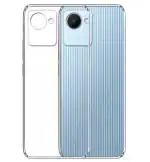 Fastship Rubber Back Cover for Realme RMX3690 / Realme_C30s - Transparent