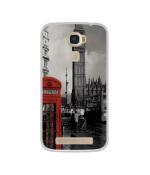 Casotec London Theme Design Printed Silicon Soft TPU Back Case Cover for Lyf Water 9