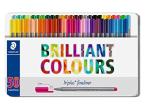 Staedtler Triplus Triangular Fineliner Pens, Metal Tin Containing 50 Assorted Colors (334 M50)