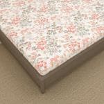 100% Cotton Lilac Birch King BedSheet with 2 Pillow Cover - Papaya Punch, 107x107 Inch , 8.9 Ft By 8.9 Ft