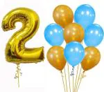 FANEX Solid Latex Number Foil and Metallic Balloon (Pack of 101)