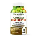 Nature Life Nutrition Plant Based Joint Support with Boswellia, Moringa, Amla, Turmeric, & Other Herbs | 120 Veg Capsules