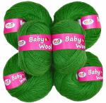 M.G Enterprise yarn, Baby wool seis Parrot Pack of 8 pc 25 gm each