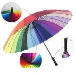 BREAZBELL Travel Waterproof Umbrella with Cover/Ergonomic Non-Slip Handle/Windproof Umbrellas Automatic Open/Close, Color Changing Rain Umbrellas For Men, Women, Kids-1PC