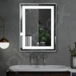 Plantex LED Mirror Glass with Sensor for Bathroom/3 Tone(White Light, Natural Light, Warm Light)/Designer Mirror for Living Room/Bedroom/Dressing Room
