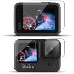 HIFFIN Tempered Glass Screen Protector for GoPro Hero 9 Action Camera (Transparent) Edge to Edge Full Screen Coverage, Complete Set of 3 Glass