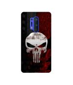 Casotec Punisher Skull Design 3D Printed Hard Back Case Cover for OnePlus 8 Pro