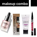 Extraposh Fashion Makeup Kit For Girls With EyeLiner, Countour, Primer & Iconic Highlighter ( Set Of 4)