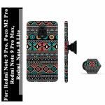 Mobi Elite Trible Print Printed Hard Back Cover Case with Mobile Holder, Pop holder, Pop socket for Mi Redmi Note 9 Pro, Mi Redmi Note 9 Pro Max, Mi Redmi Note 10 Lite, Xiaomi Poco M2 Pro