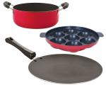 Nirlon Non-stick PFOA Free Kitchen Utensils Combo Set with Bakelite Handle