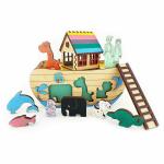 LIME SHADES Boat House playset with Animal Wooden Puzzles, Create imaginations, Explore, Play and Learn