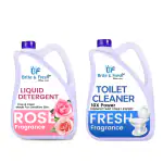 BRITE&FRSH Home care Faster Stain Removal Toilet Bowl Cleaner With Rose Detergent Combo Pack