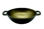 Trilonium ButterMold Pre-Seasoned Cast Iron Deep Kadhai | Wok 9 Inches
