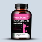 Almora Herbals Multivitamin Women, Vitamin C, Zinc and Vitamin D for Immune Support, Womens Daily Multivitamin Supplement with Biotin, Omega3, 60 Tablets