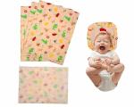 Ssanvi Orange Mikki Print Bedding Set, Changing Sheet, Pillow & Protector Mattress 3 pcs (0-2 Years)