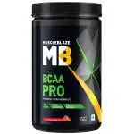 MuscleBlaze BCAA Pro, Powerful Intra Workout, with 7g Vegan BCAAs, 1168.50 mg Electrolytes, 2.50 g Glutamine (Watermelon, 450 g, 30 Servings)