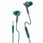 ZEBRONICS Bro in Ear Wired Earphones with Mic, 3.5mm Audio Jack, 10mm Drivers (Green)