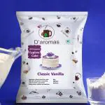 D'aromas Vanilla Cake Premix 500g, Instant Vanilla Cake Premix Powder, Egg Free Premium Cake Premix