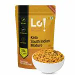 Lo! Foods - Keto South Indian Mixture (200g) | 3g Net Carb | Keto Snacks tested for Keto Diet | Low Carb Snacks | Diet Snacks Food | Keto Namkeen
