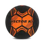 Vector X STREETSOCCER Rubber Orange And Black Football Size- 5