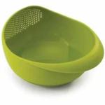 ZENOVATE Plastic Portable Big Bowl Fruits Vegetables Strainer for Kitchen