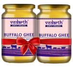 Twin Pack of Buffalo Ghee Made by Hand Churned Method Vedic Ghee | Buffalo Ghee Bilona Method