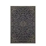 Sapana Carpet-Mats Chatai mats for Home Multipurpose, Foldable, Reversible Plastic chatai Indoor / Outdoor use Murano Midnight Blue & Gold 4 x 6 (L 180 cm x W 120 cm)