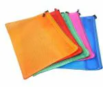 Bharja Multicolor Plastic Waterproof Zipper Pouches Document Holder/Pen Pencil Case (Pack Of 5)