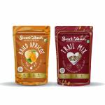 SnackAmor Combo Pack of Premium International Dried Apricot (200g) & Trail Mix (175g)