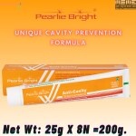 Pearlie Bright Anti cavity SUGAR Free Toothpaste-25g (Pack of 8) for daily use and cavity prevention