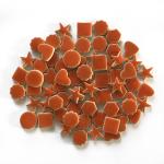 STEEN MOSAIC Ceramic 15mm Mixed Shape Orange