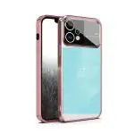 Star Craftune Back Case Cover Compatible for OnePlus Nord CE 2 Lite 5G | Camera & Lens Guard Protection | Soft Clear Case | Ultra Thin |Side Electroplated | Rose Gold