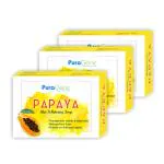 PuraGenic Papaya Skin Whitening Soap, 75gm (Pack of 3)