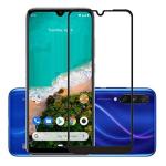Lustree Xiaomi Mi A3 Black Glass Scratch Proof and Bubble Free Screen Protector with Dry and Wet Wipe - 18 x 5 cm