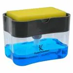 Kuber Industries Rectangle Grey Plastic Liquid Soap Dispenser