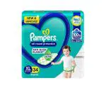 Pampers All round Protection Pants, Extra Large size baby diapers (XL) 34 Count (12-17 Kg), Anti Rash diapers, Lotion with Aloe Vera