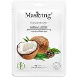 MasKing Bamboo Facial Sheet Mask of Coconut & Coffee for Skin Nourishing & Conditioning Ideal for Women & Men 20ml, (Pack of 1)